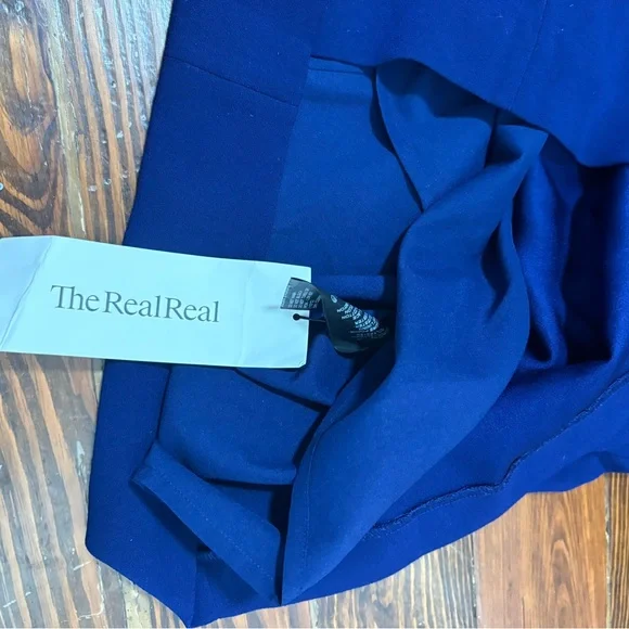 The kooples navy blue strapless lace mini evening dress size L - Picture 5 of 8